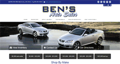 Desktop Screenshot of bensautosales.com